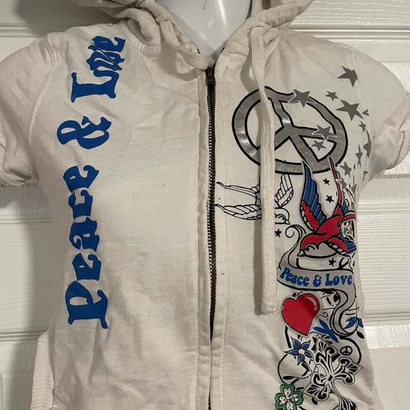 Peace and Love hoodie by Streetwear Society size XS - Picture 4 of 4